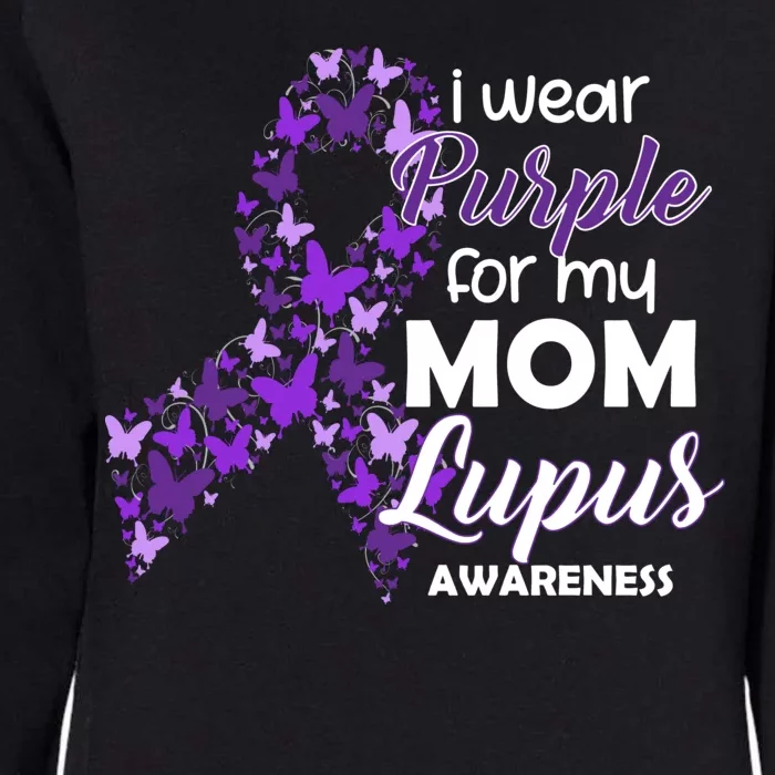 I Wear Purple For My Mom Lupus Awareness Womens California Wash Sweatshirt