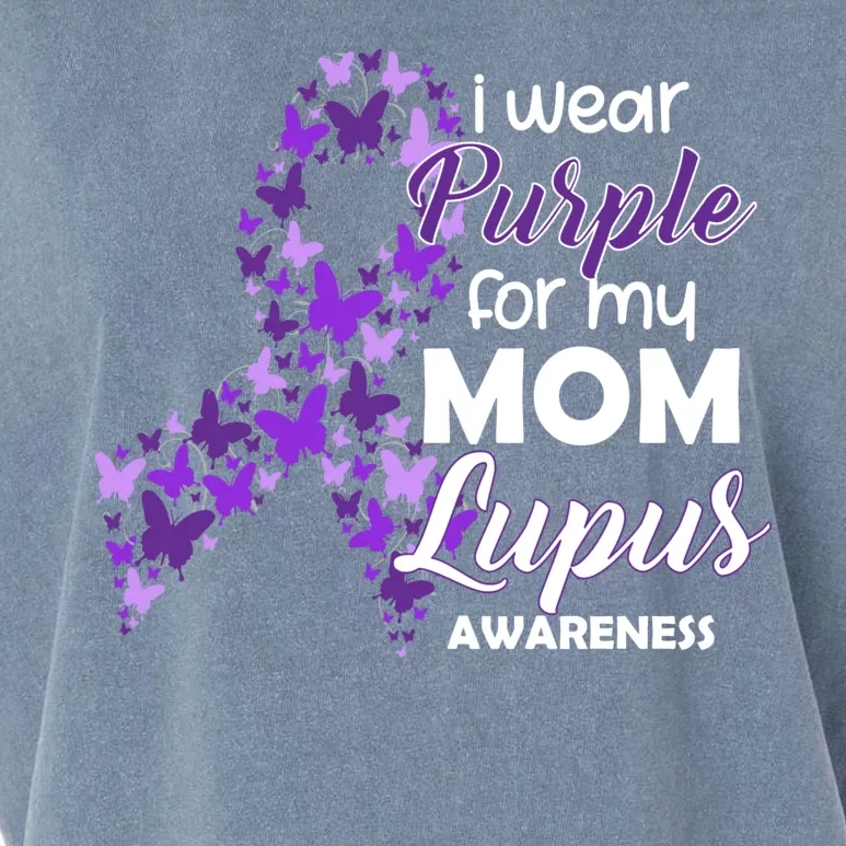 I Wear Purple For My Mom Lupus Awareness Garment-Dyed Women's Muscle Tee