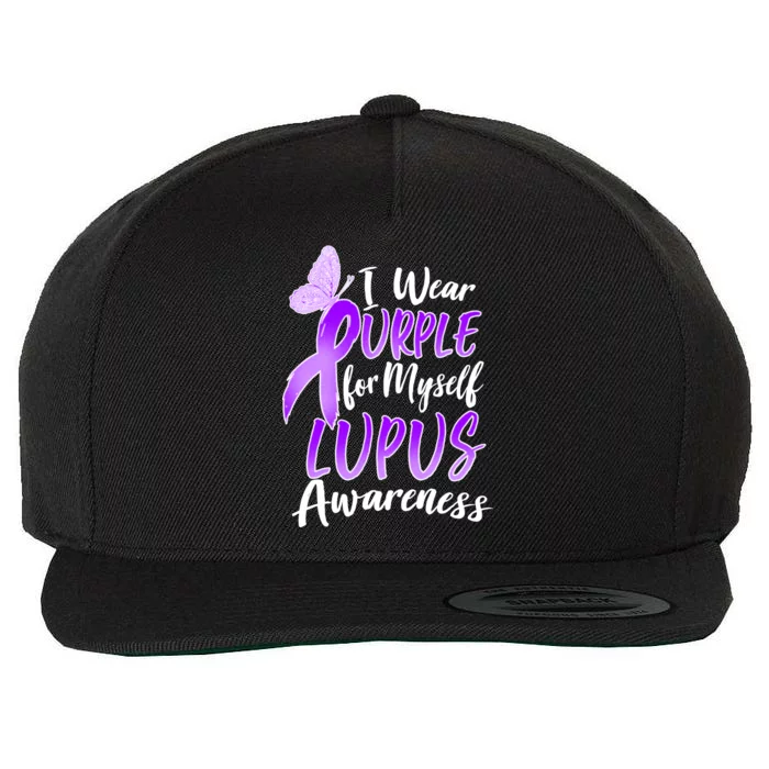 I Wear Purple For Myself Lupus Awareness Wool Snapback Cap