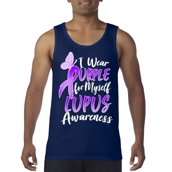 I Wear Purple For Myself Lupus Awareness Tank Top