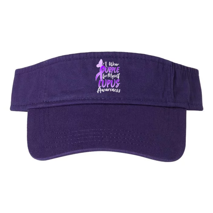 I Wear Purple For Myself Lupus Awareness Valucap Bio-Washed Visor