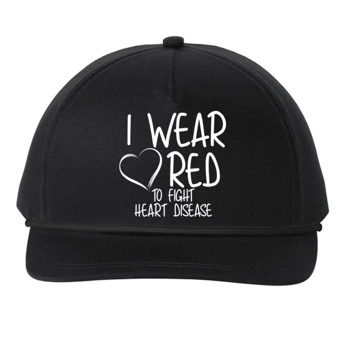 I Wear Red To Fight Heart Disease Snapback Five-Panel Rope Hat