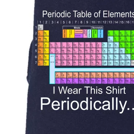 I Wear this Shirt Periodically Periodic Table of Elements Doggie 3-End Fleece Hoodie