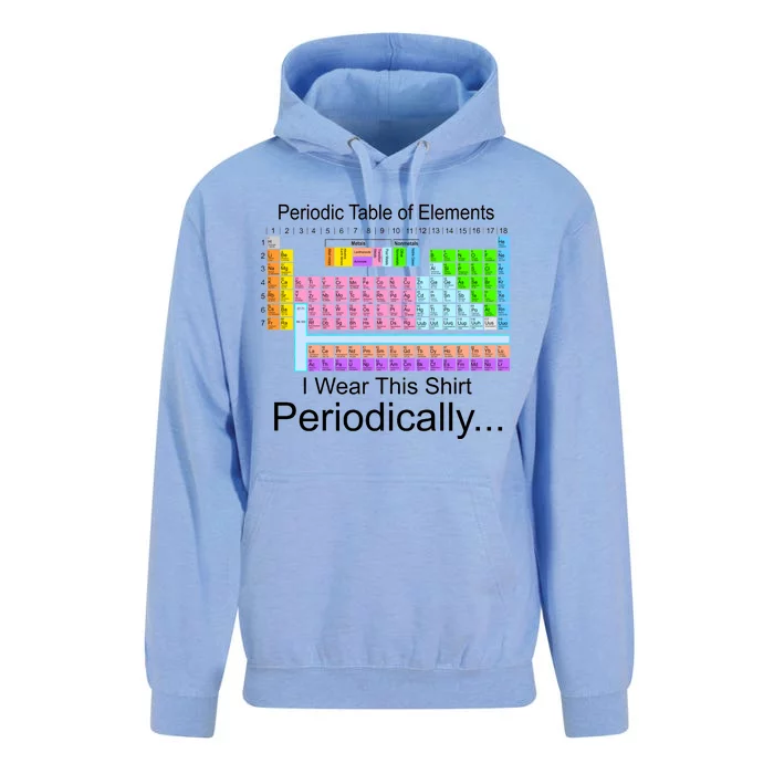 I Wear this Shirt Periodically Periodic Table of Elements Unisex Surf Hoodie