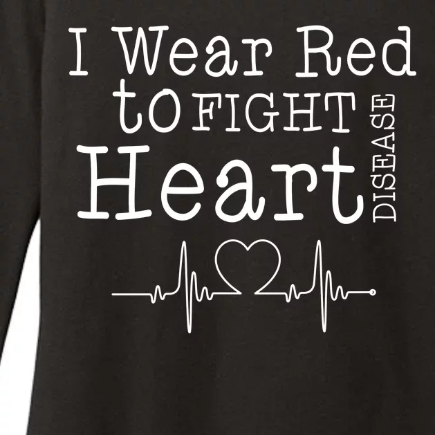 I Wear To Fight Heart Disease Womens CVC Long Sleeve Shirt