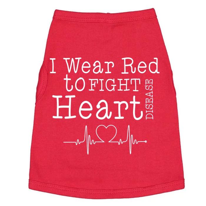 I Wear To Fight Heart Disease Doggie Tank