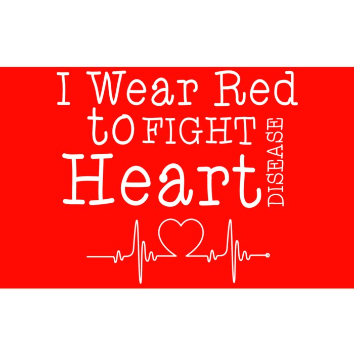 I Wear To Fight Heart Disease Bumper Sticker