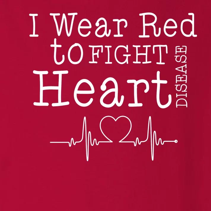 I Wear To Fight Heart Disease Toddler Long Sleeve Shirt