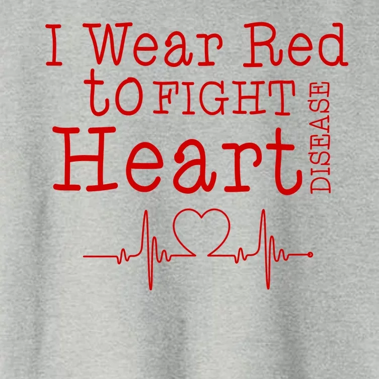 I Wear To Fight Heart Disease Women's Crop Top Tee