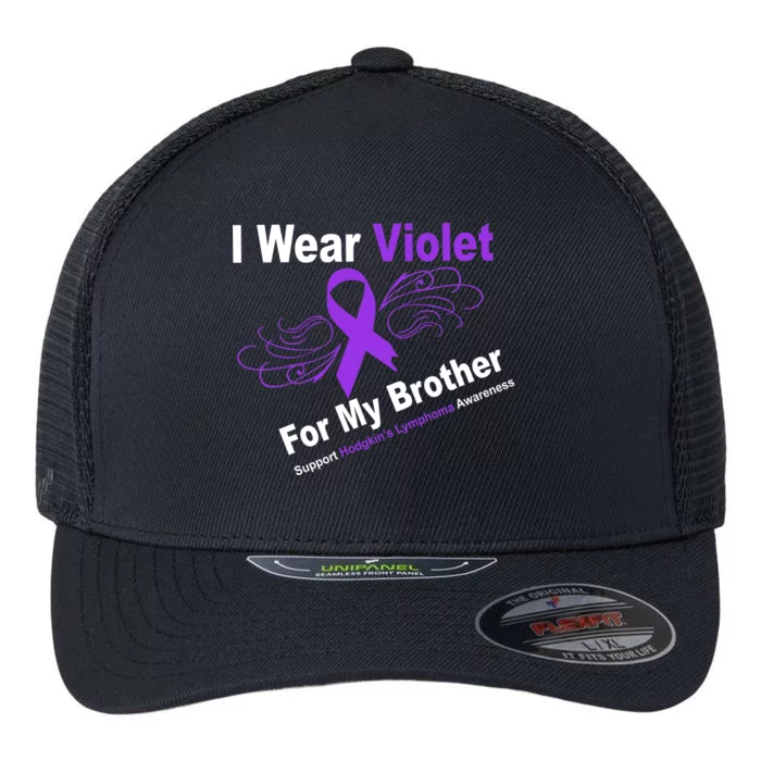 I Wear Violet For My Brother Flexfit Unipanel Trucker Cap