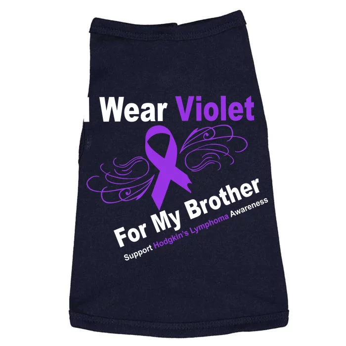 I Wear Violet For My Brother Doggie Tank