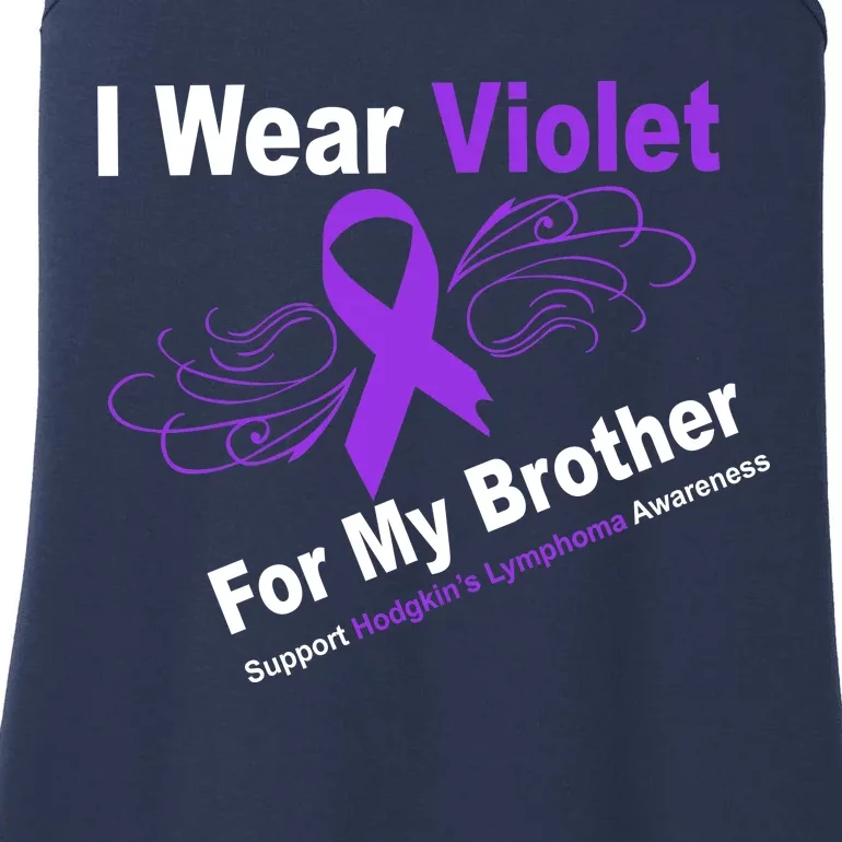 I Wear Violet For My Brother Ladies Essential Tank