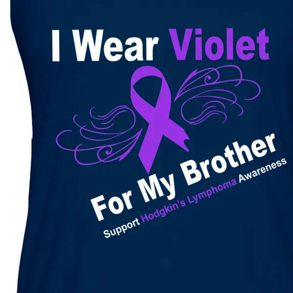 I Wear Violet For My Brother Ladies Essential Flowy Tank