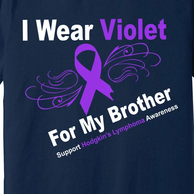 I Wear Violet For My Brother Premium T-Shirt