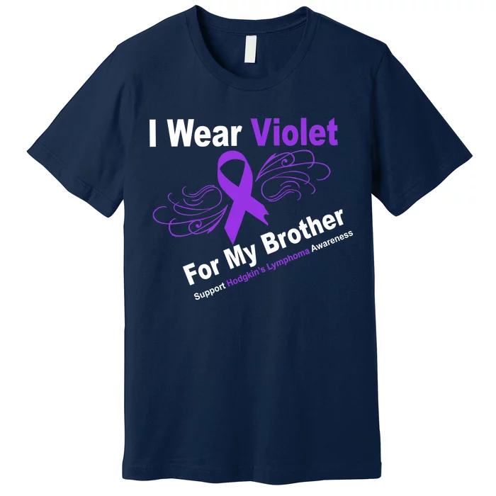 I Wear Violet For My Brother Premium T-Shirt