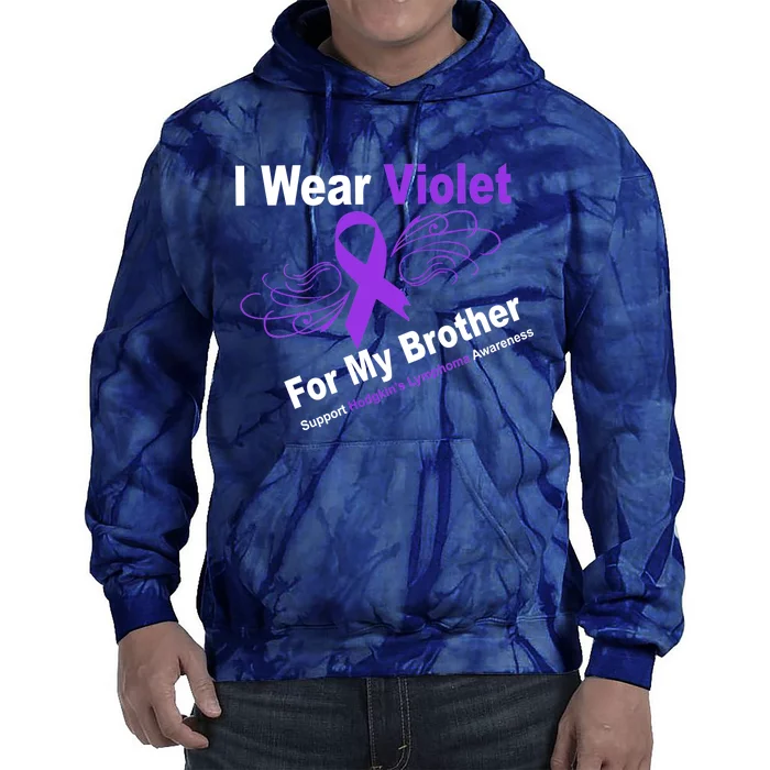 I Wear Violet For My Brother Tie Dye Hoodie