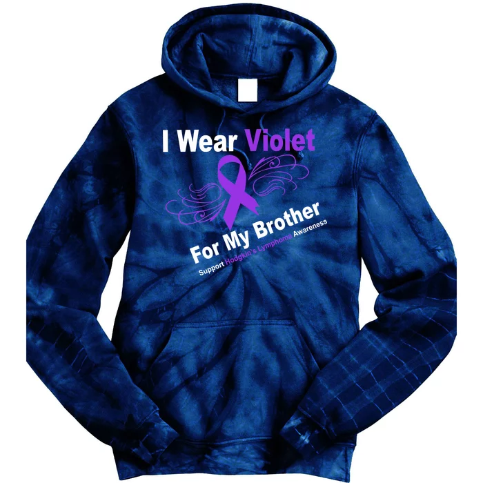 I Wear Violet For My Brother Tie Dye Hoodie