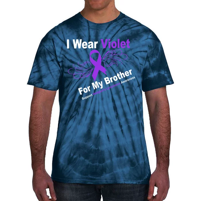 I Wear Violet For My Brother Tie-Dye T-Shirt