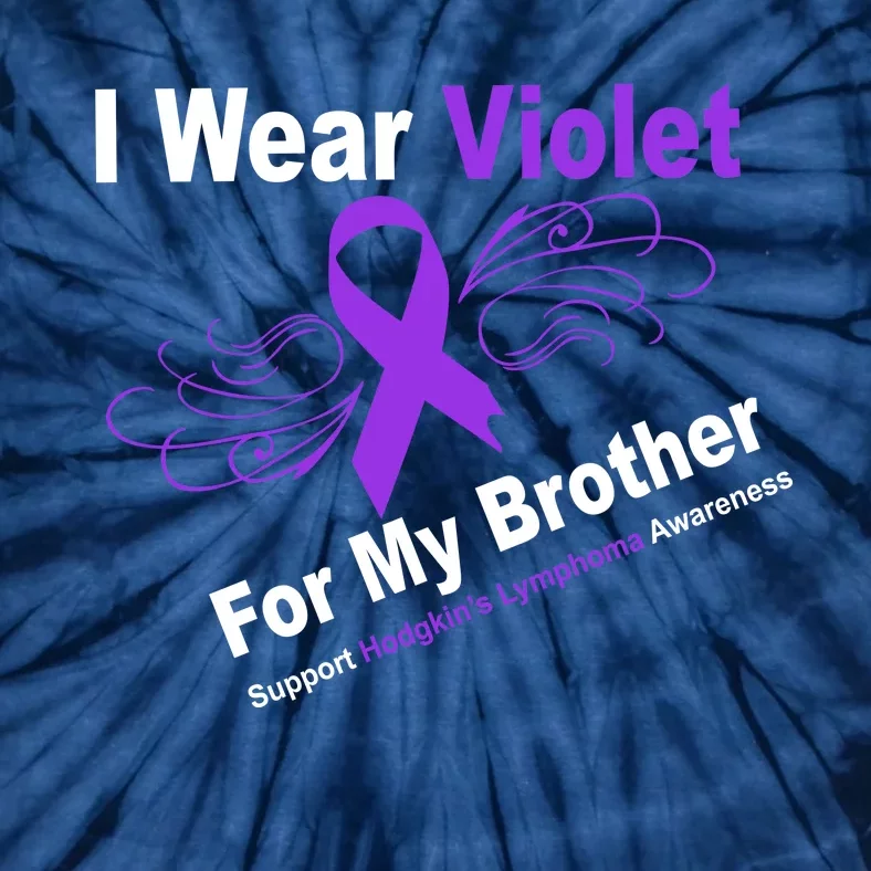 I Wear Violet For My Brother Tie-Dye T-Shirt