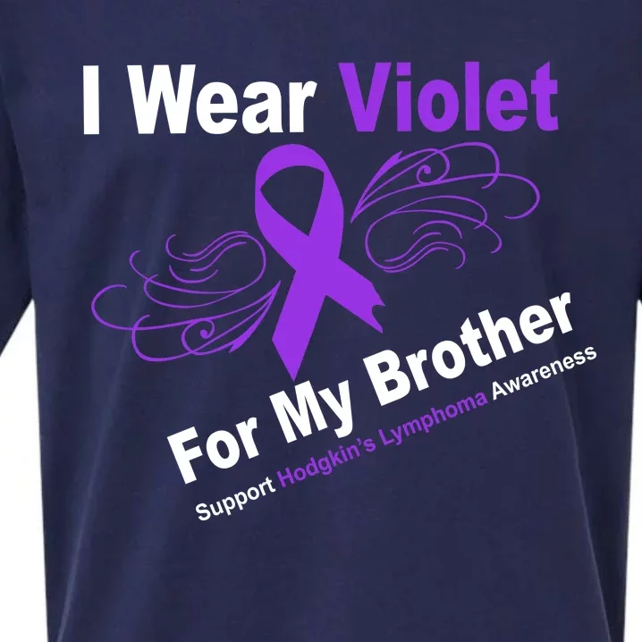 I Wear Violet For My Brother Sueded Cloud Jersey T-Shirt