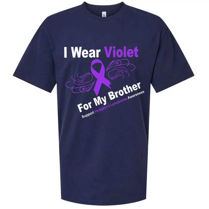 I Wear Violet For My Brother Sueded Cloud Jersey T-Shirt