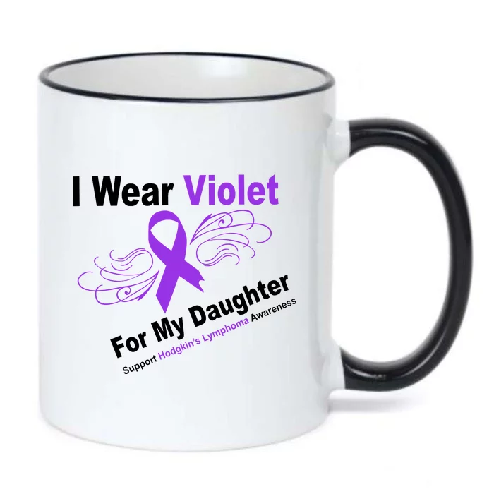 I Wear Violet For My Daughter Black Color Changing Mug