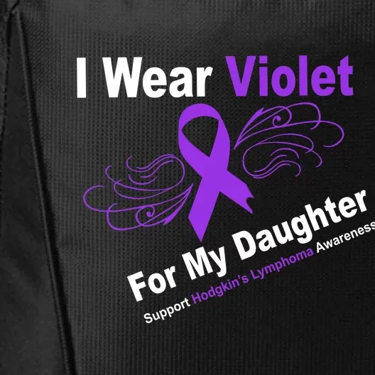 I Wear Violet For My Daughter City Backpack