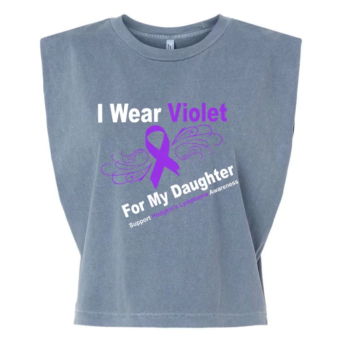 I Wear Violet For My Daughter Garment-Dyed Women's Muscle Tee