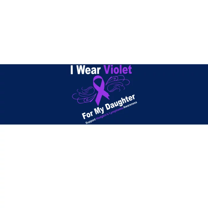 I Wear Violet For My Daughter Bumper Sticker