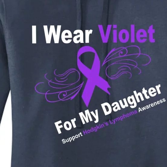 I Wear Violet For My Daughter Women's Pullover Hoodie