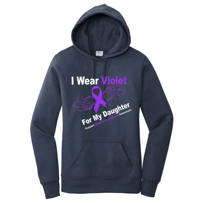 I Wear Violet For My Daughter Women's Pullover Hoodie