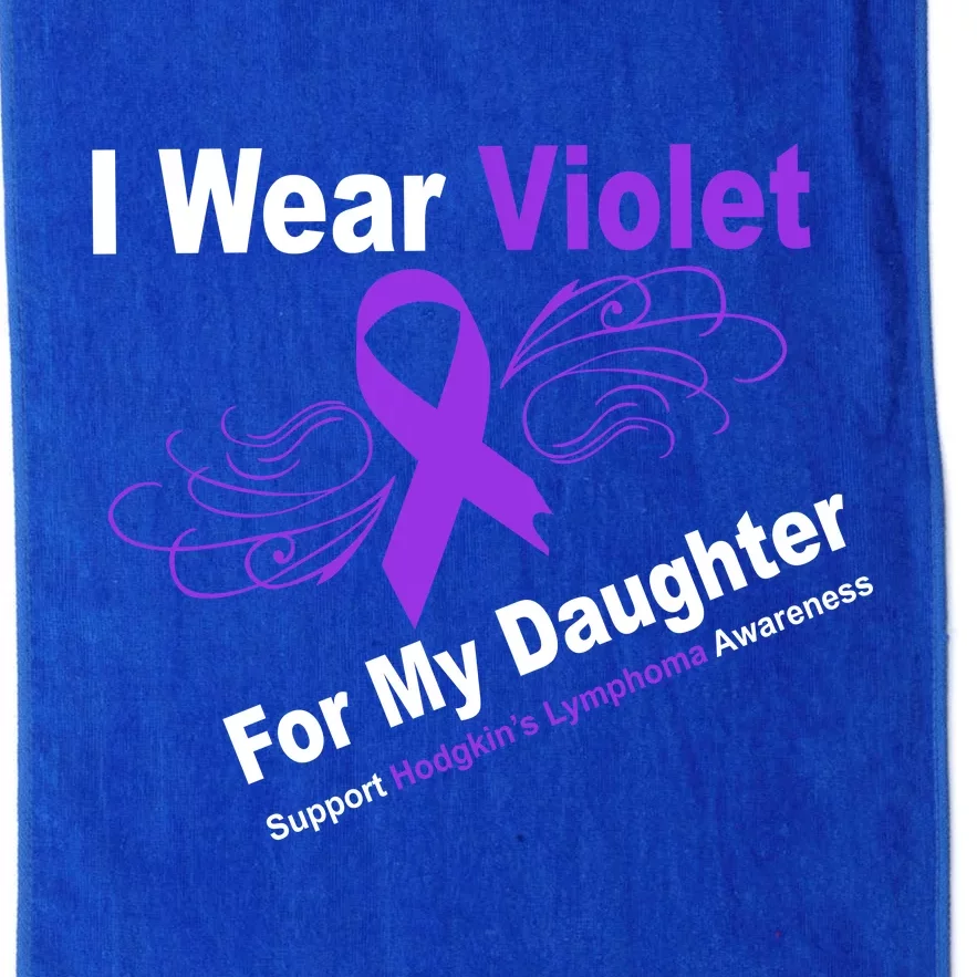 I Wear Violet For My Daughter Platinum Collection Golf Towel