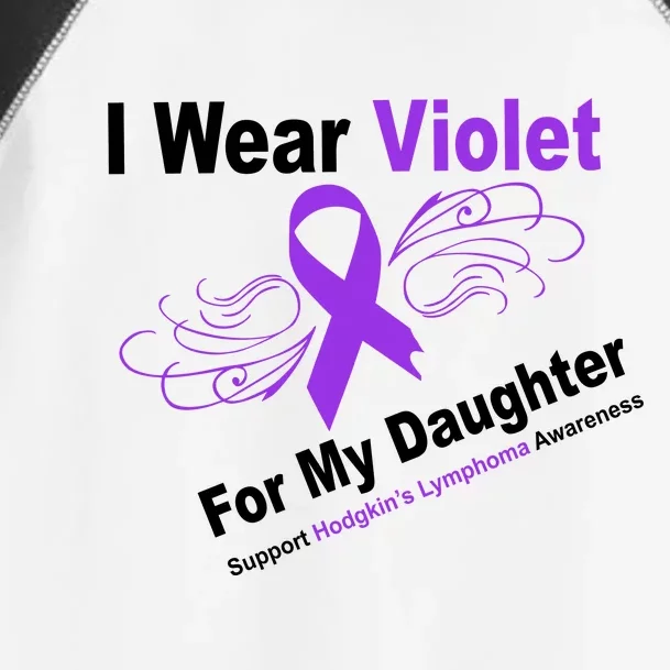 I Wear Violet For My Daughter Toddler Fine Jersey T-Shirt