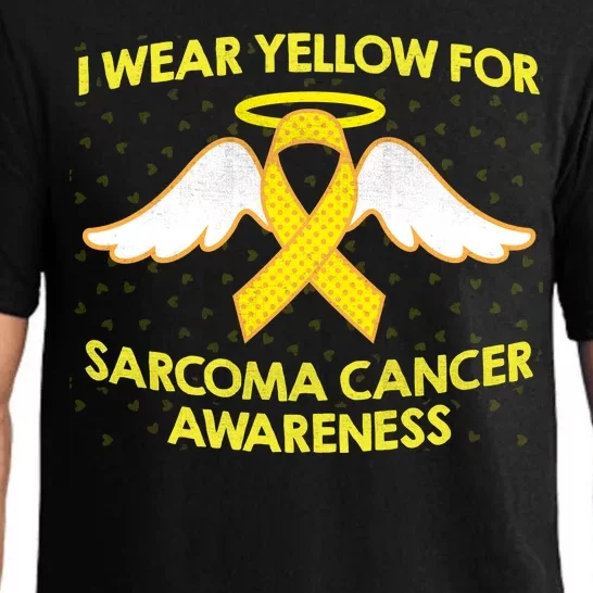 I Wear Yellow For Sarcoma Awareness Pajama Set