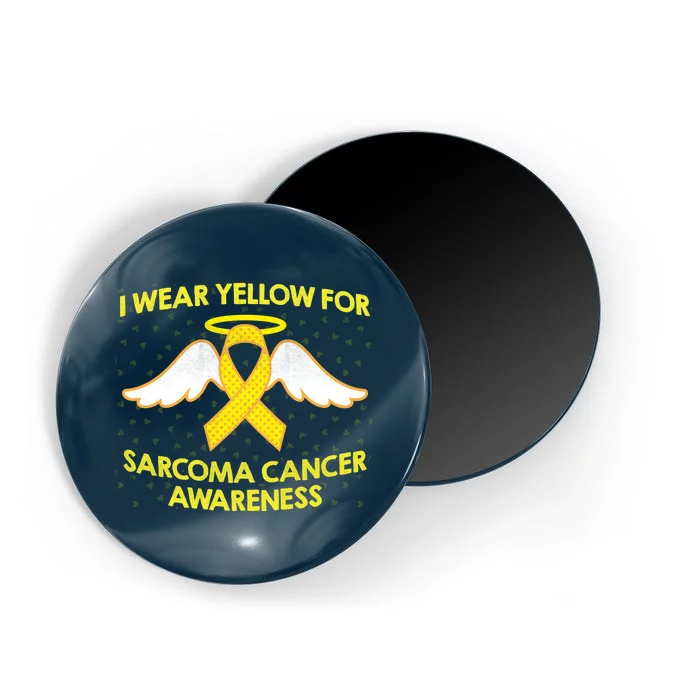 I Wear Yellow For Sarcoma Awareness Magnet