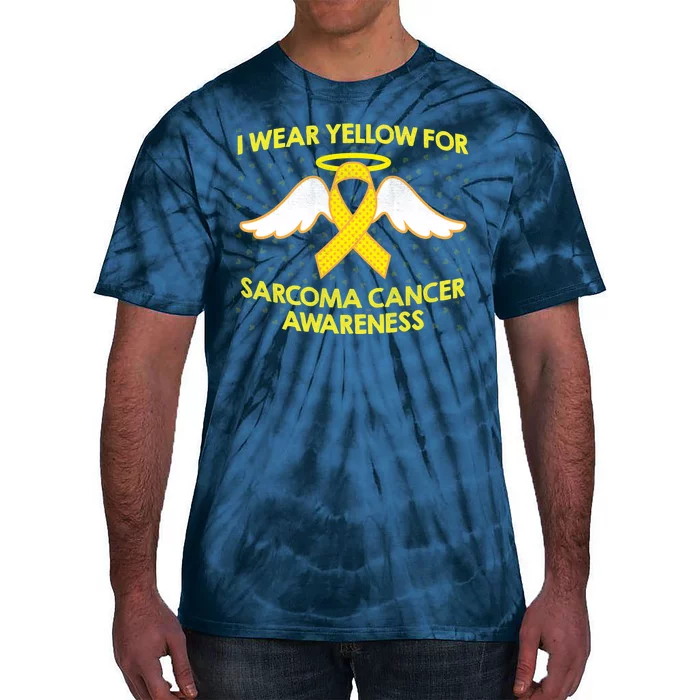 I Wear Yellow For Sarcoma Awareness Tie-Dye T-Shirt