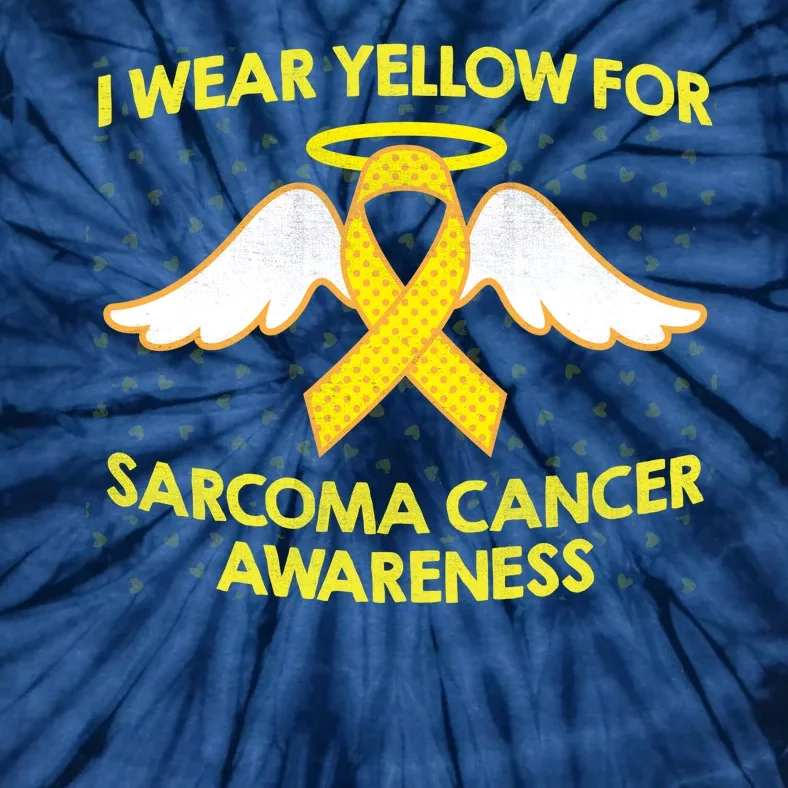 I Wear Yellow For Sarcoma Awareness Tie-Dye T-Shirt