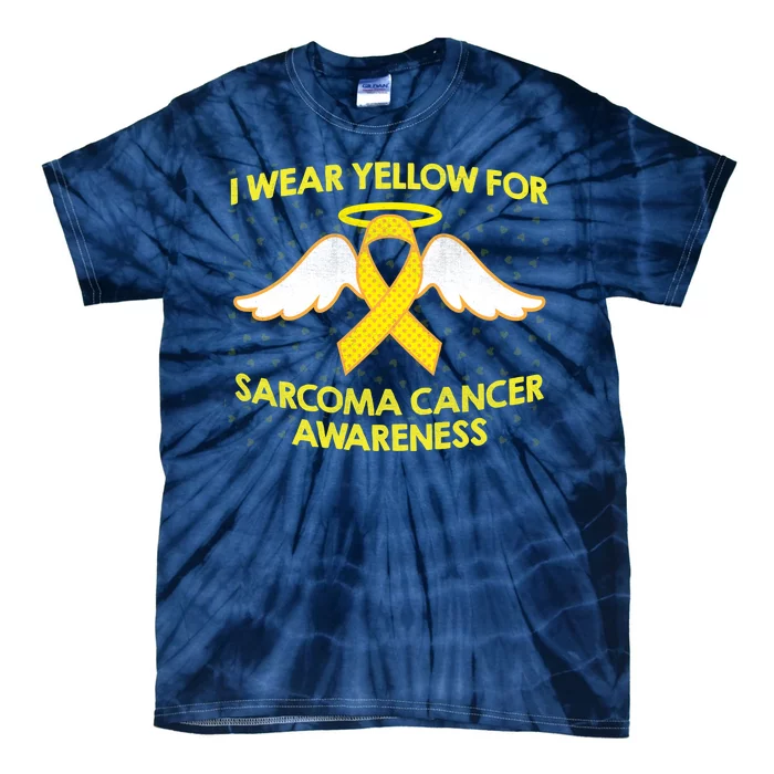 I Wear Yellow For Sarcoma Awareness Tie-Dye T-Shirt