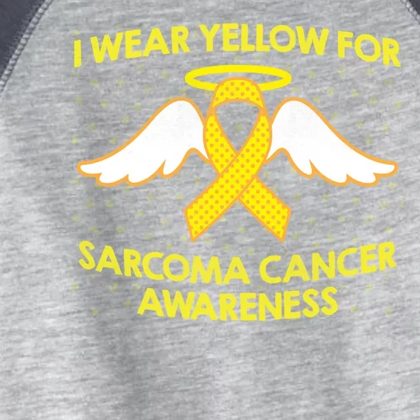 I Wear Yellow For Sarcoma Awareness Toddler Fine Jersey T-Shirt