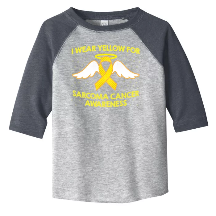 I Wear Yellow For Sarcoma Awareness Toddler Fine Jersey T-Shirt