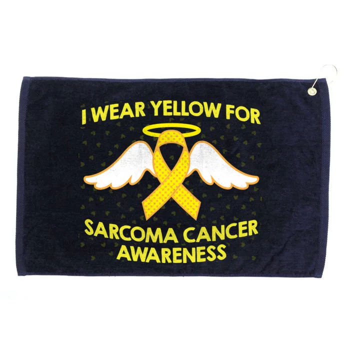 I Wear Yellow For Sarcoma Awareness Grommeted Golf Towel