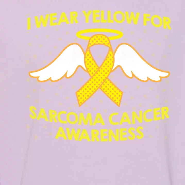 I Wear Yellow For Sarcoma Awareness Garment-Dyed Sweatshirt