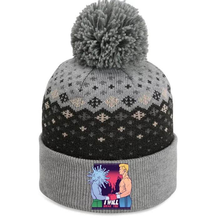 I Will Break You Boxing Virus The Baniff Cuffed Pom Beanie