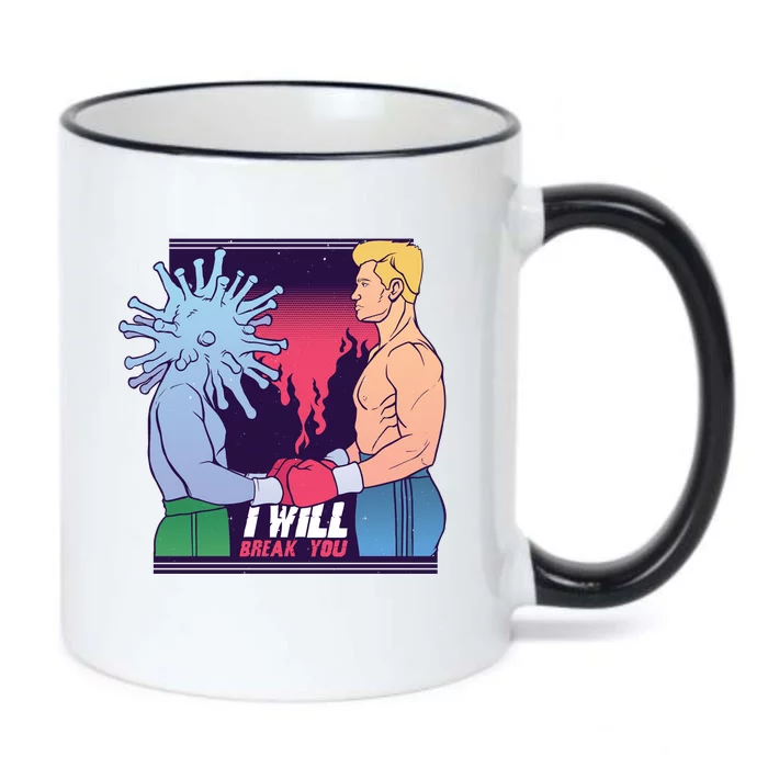 I Will Break You Boxing Virus Black Color Changing Mug