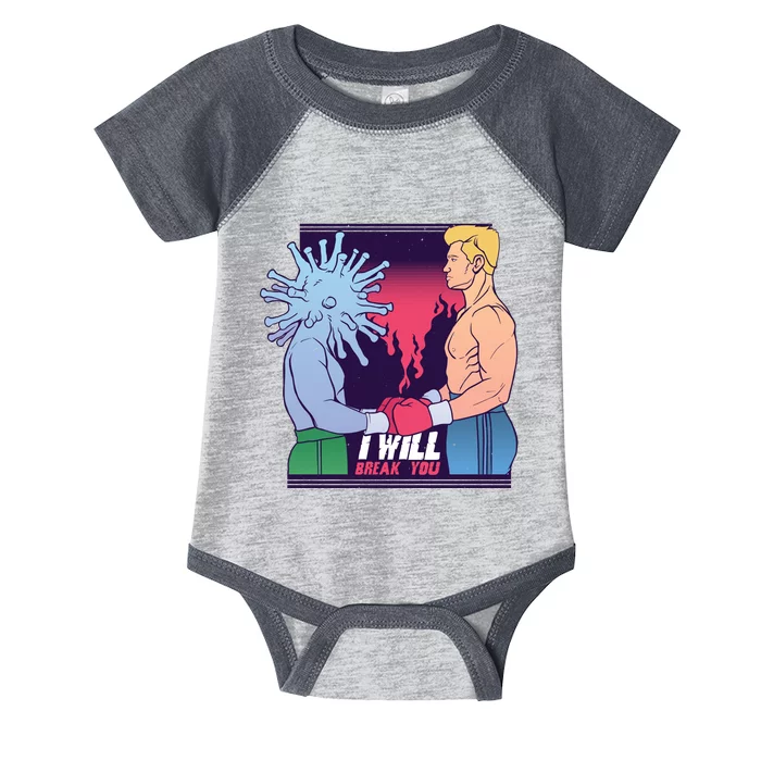 I Will Break You Boxing Virus Infant Baby Jersey Bodysuit