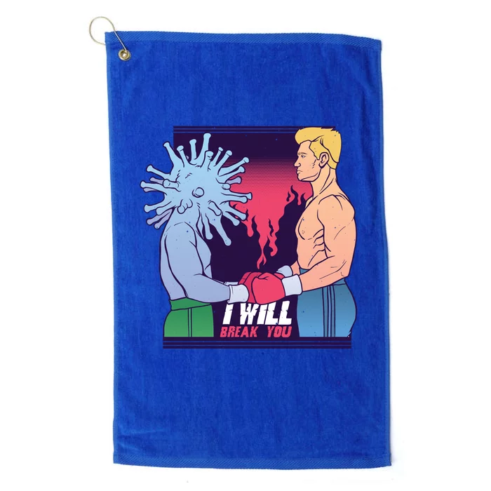 I Will Break You Boxing Virus Platinum Collection Golf Towel