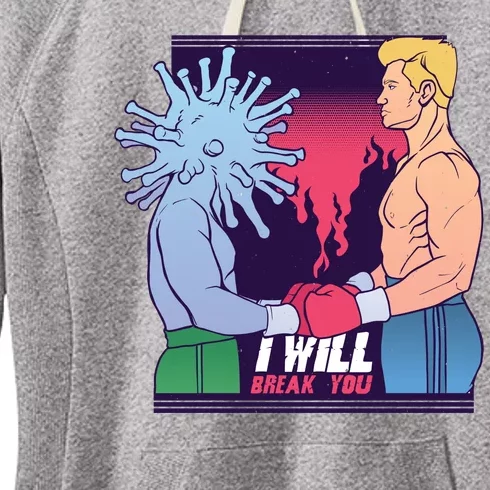 I Will Break You Boxing Virus Women's Fleece Hoodie