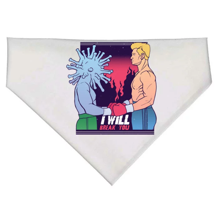 I Will Break You Boxing Virus USA-Made Doggie Bandana