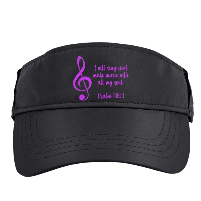 I Will Sing And Make Music With All My Soul Adult Drive Performance Visor