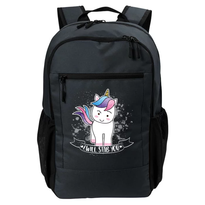 I Will Stab You Unicorn Daily Commute Backpack